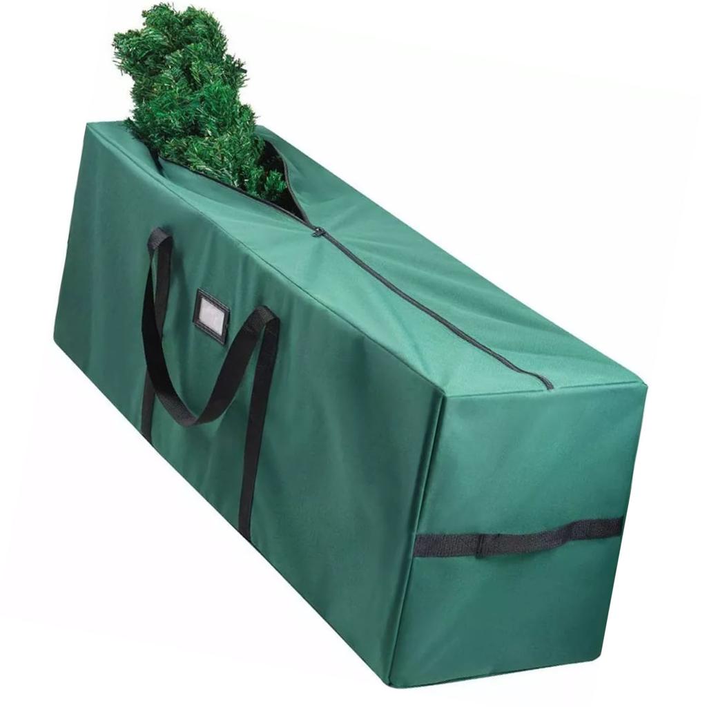 Xmas Tree Storage Bag 600D Oxford Fabric Rectangular Large Capacity Xmas Tree Storage Container for Clothes Quilt