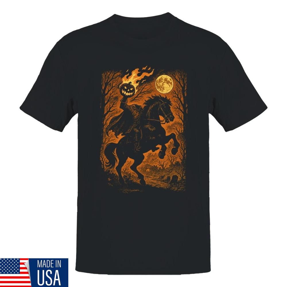 Headless Horseman Halloween Night Men s T-shirt, Headless Horseman T Shirt Unisex T-Shirt S