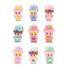 9Pcs/Set Dinosaur Baby Action Figure Toy Flocked Anime Figurine Desktop Decoration Model Ornaments Toys Boys Girls Gifts
