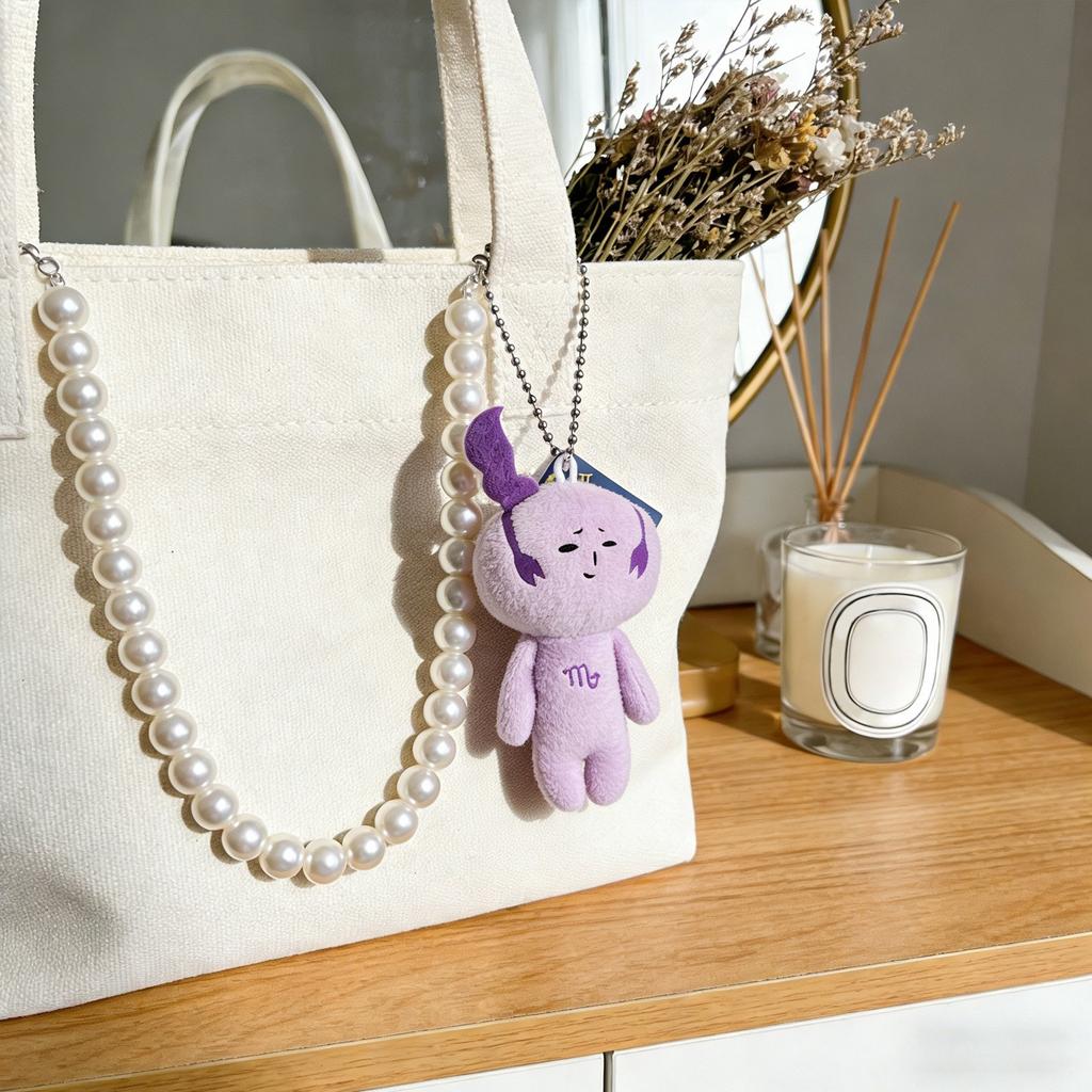 Plush keychain, funny and ugly doll pendant, children's gift pendant ,1 piece,