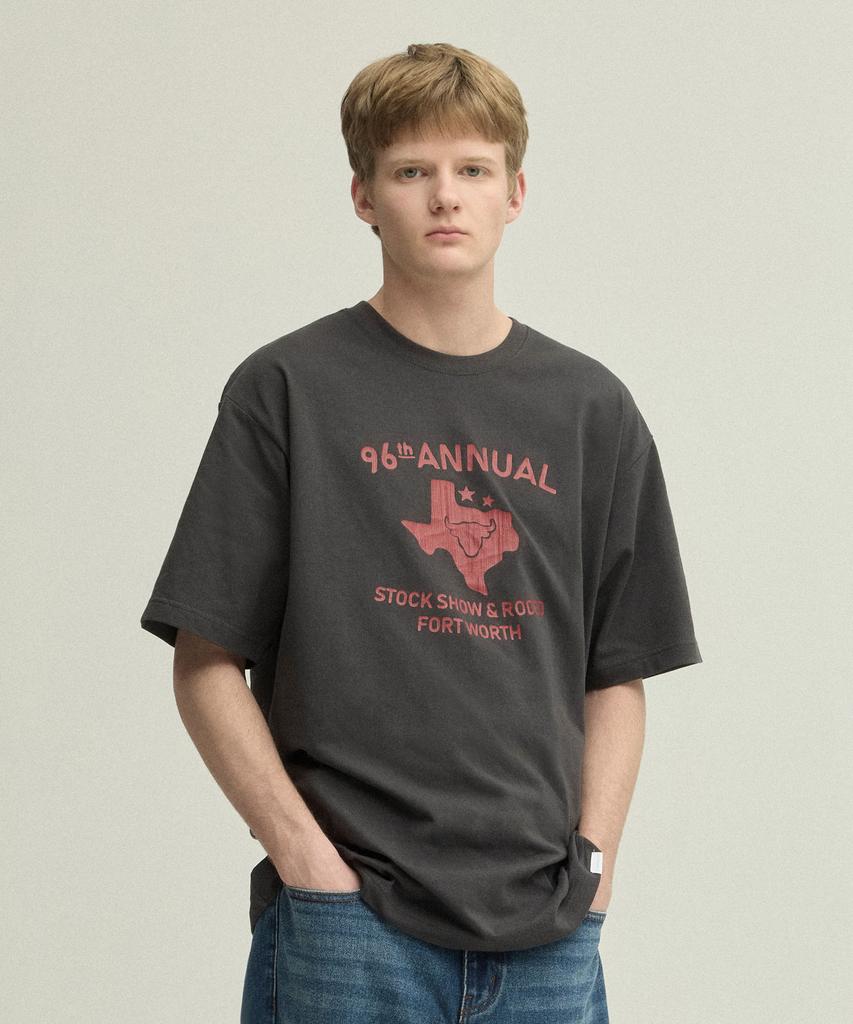 URBANDTYPE Fort Worth Rodeo T-Shirt_Charcoal