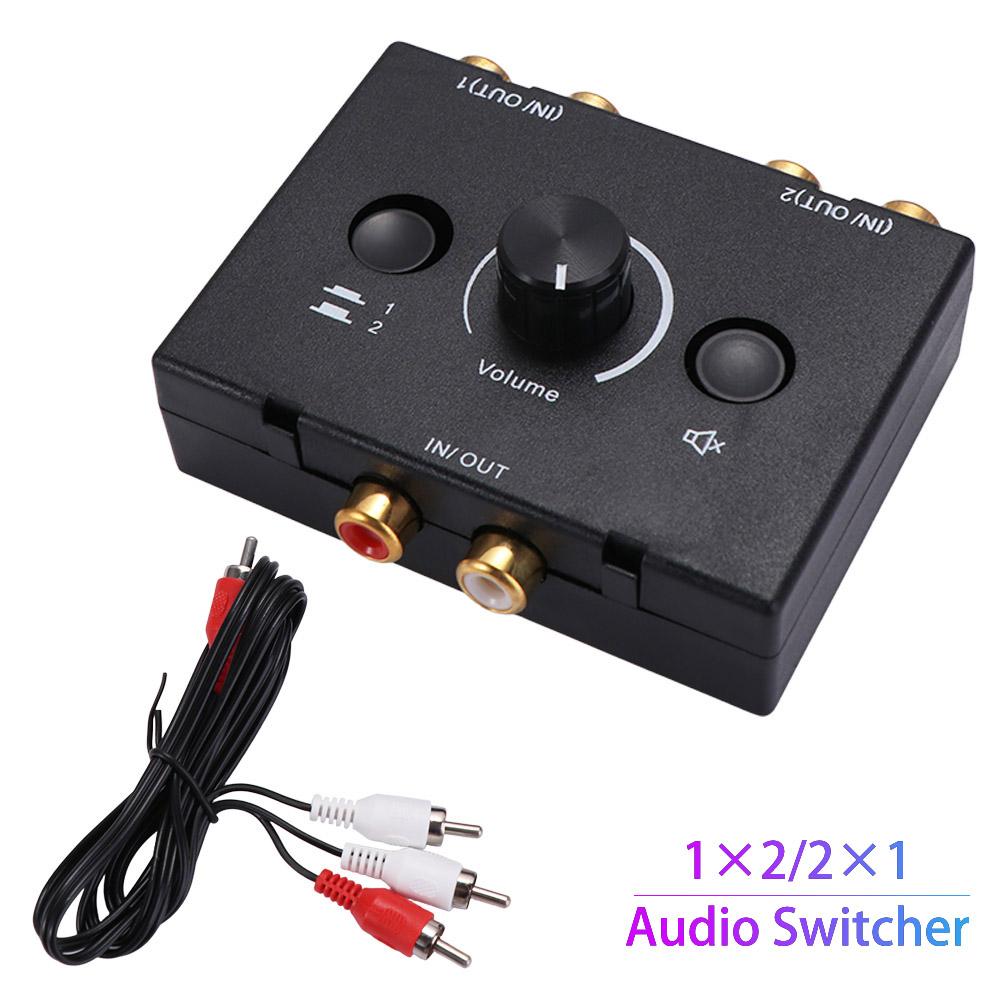 Stereo Audio Splitter Splitter Audio Decoder Amplifier Two-way Audio Switcher Car