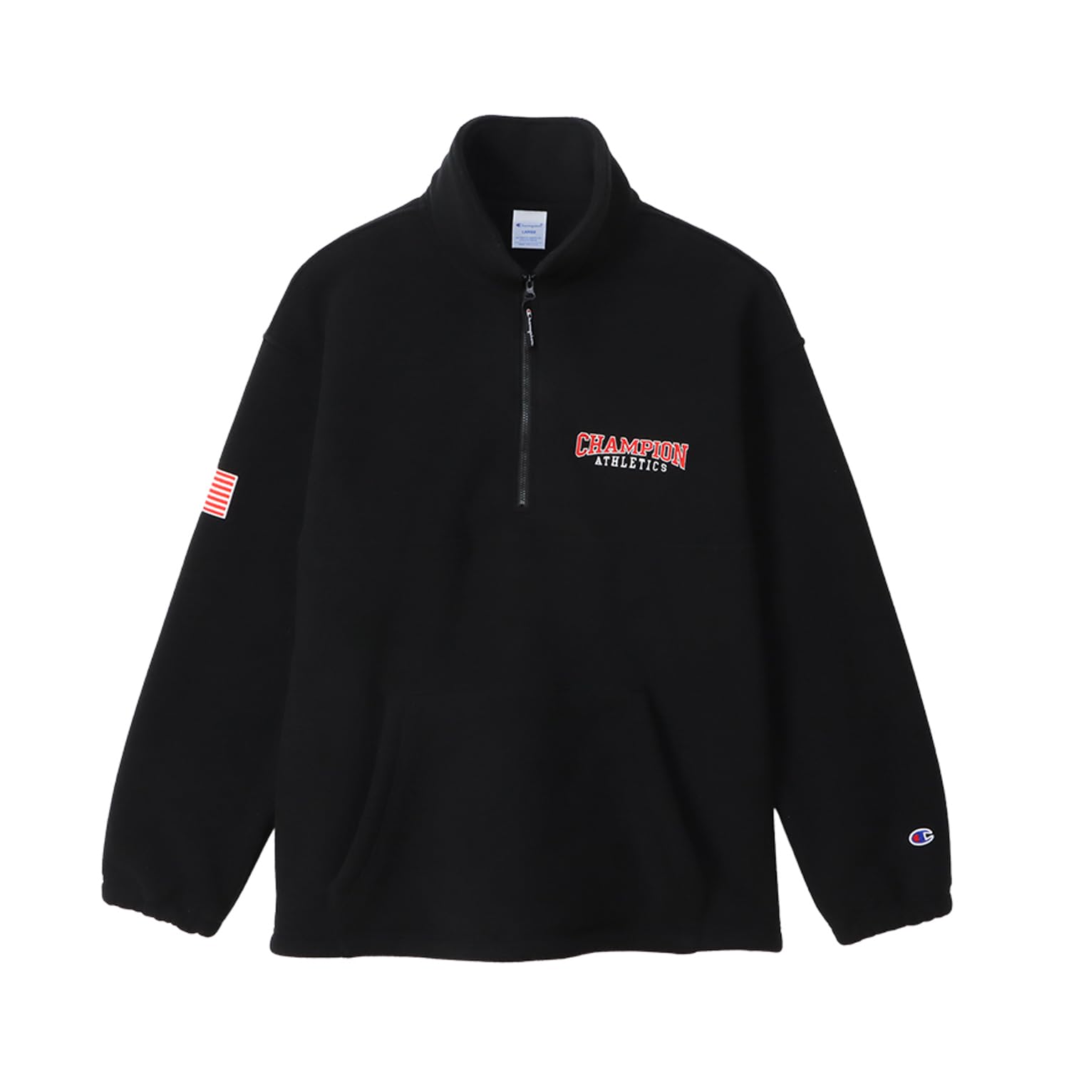 

Длинная куртка с графическим логотипом и полумолнией Action Black [Champion], рукав, принт, куртка, стиль, C3-Y608, мужская,