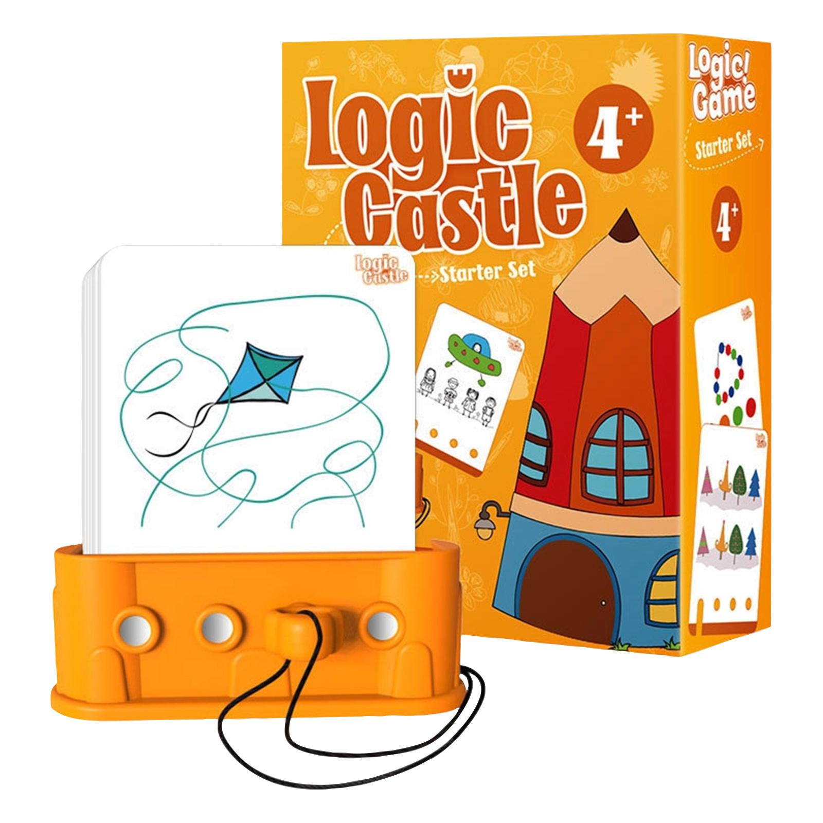 Logic Castle Starter Set Educational Puzzle Game for Children Ages 4 and Up Includes Card Holder and Activity Cards to Develop Reasoning Skills
