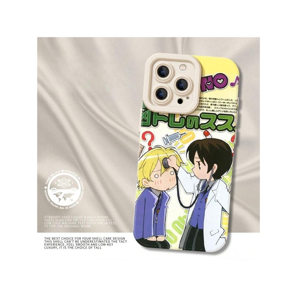 Ouran High School Host Club Character Collage Soft TPU Phone Case For IPhone 15 Pro Max & Samsung Galaxy S24 Ultra, Shockproof Cover