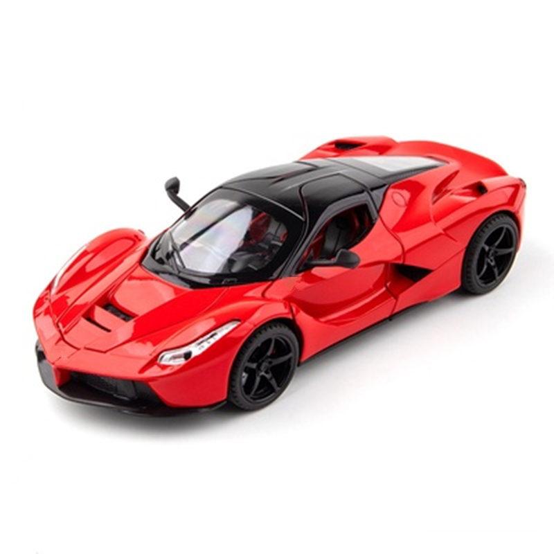 AAYG1 1:24 Laferraris Alloy Sports Car Model Diecasts Metal Toy Racing Vehicles Car Model Simulation Sound Light Collection Kids Gifts