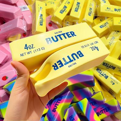 Squeeze Butter Toy, Slow Rising Butter Sticks, Soft Foam Slow Rebound Squeeze Toy, Portable Anxiety Relief Sensory Toy for Adults