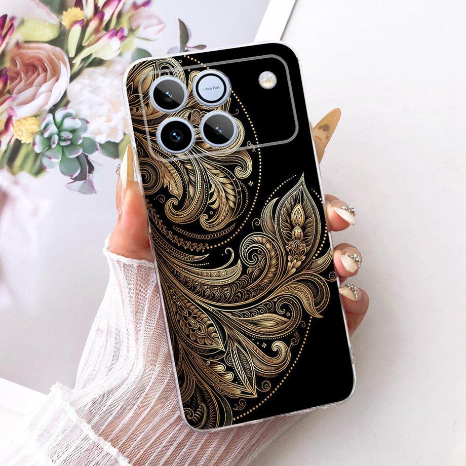 Flower Cartoon Fashion Design Phone Case For Honor Win AAP-AN00 Funda Soft Liquid Silicone Shockproof Back Cover