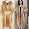 Comfortable Tassel Shawl Poncho Silk Shawl High Quality Hollow Sun Protection Scarf Women