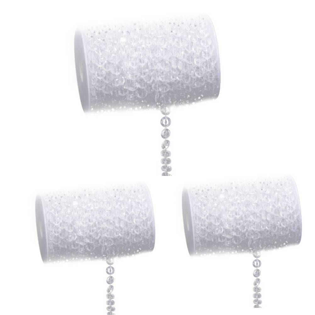 10m/Rolle Acryl Kristall Tür Schnur Perlenvorhang Elegant Exquisit Mode Transparent Kunsthandwerk DIY Hochzeitsparty Dekoration