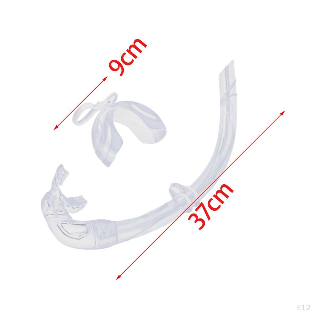 Tuba de Snorkeling J Pliable Flexible Humide pour Adultes Noir