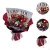 Artificial Flower Bouquet Crochet Design for Holiday Table Centerpiece Gift From Kids