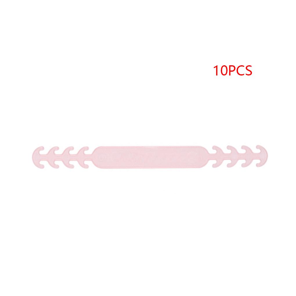 10pcs Face Mask Earband Extension Hook Adults Children Ear Ropes 4-gear Adjustable Buckle