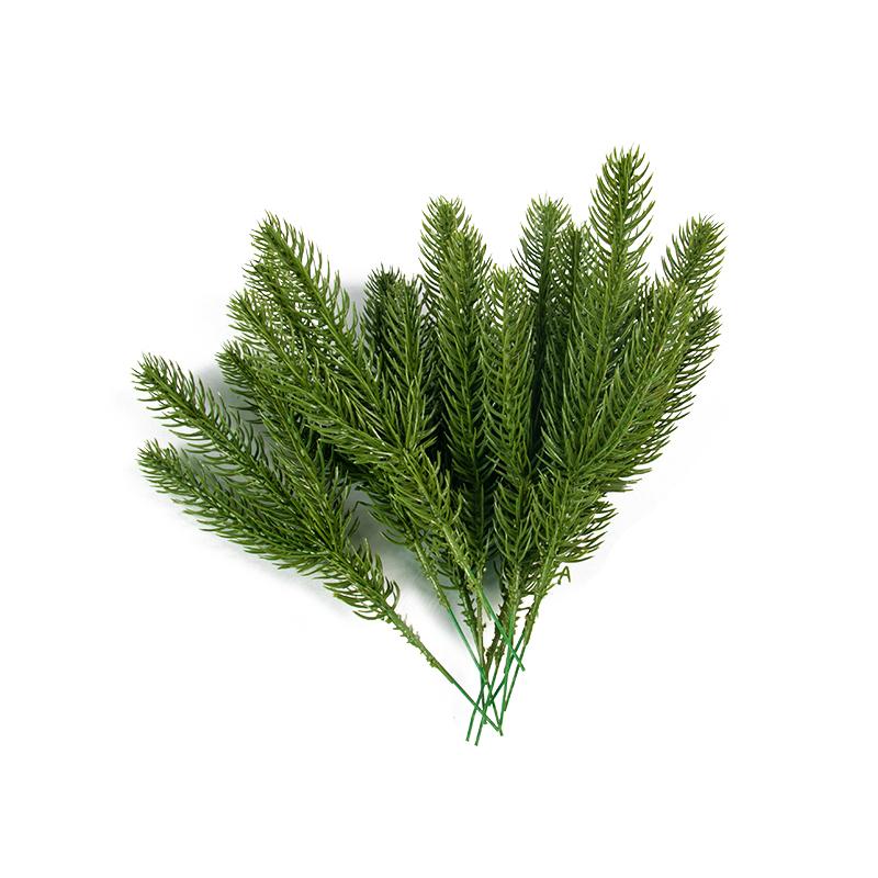 10pcs Christmas Fake Plants Pine Branches Christmas Decoration Artificial Pine Needles Wreath For Xmas Home Decor New Year Gifts