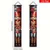 Merry Christmas Couplet Banner Nutcracker 1 Pair Polyester Indoor Outdoor Decor