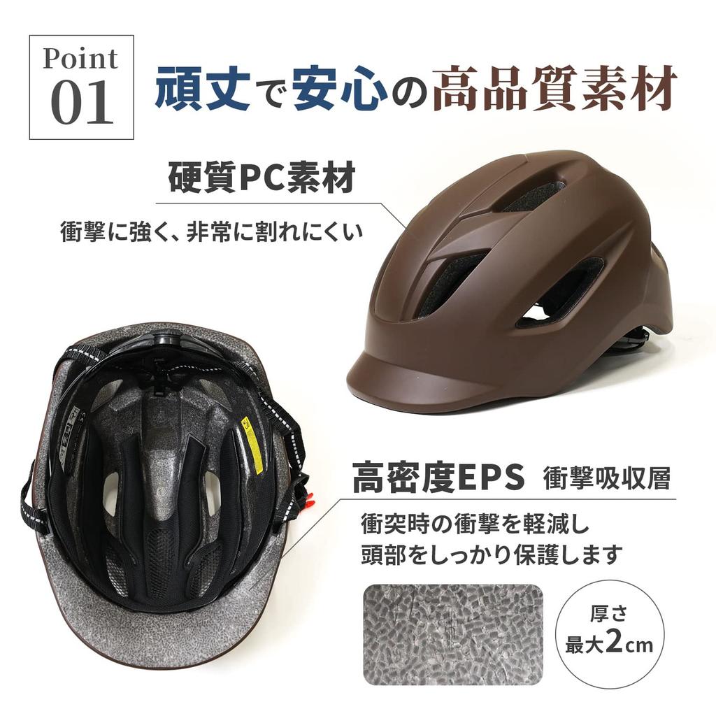 MRG Cycling Adult Size CE Large Sizes for Men and Compliant with Mandatory White and and Ultra Adjustable with Brim Helmet, 57-62cm, Marked, Women,