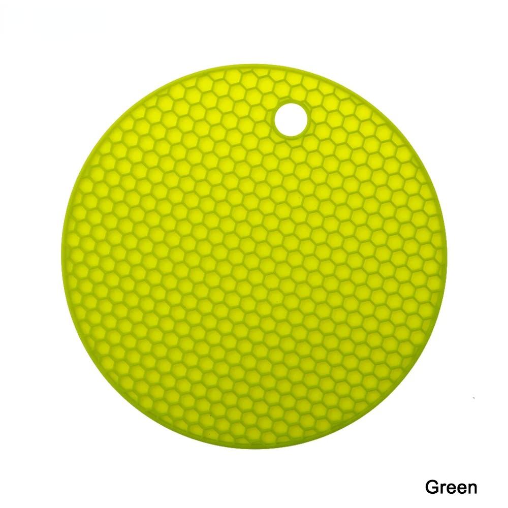 

Силиконовый коврик с сотовым дизайном – утолщенная противоскользящая теплоизоляция и компактное решение для подвесного хранения 14.2cm зелёный