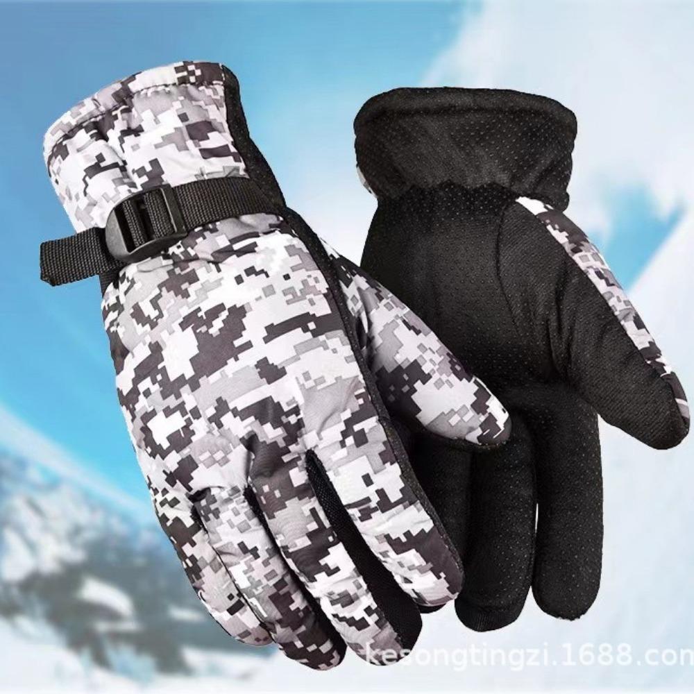 Winter Cycling Warm Camouflage Gloves