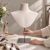Padded Bust Form with Adjustable Stand PinFriendly Jewelry Display Freestanding Torso