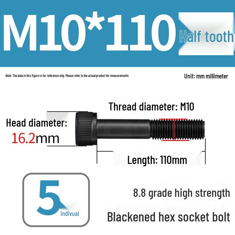 8.8 High-Strength Socket Head Cap Screw Bolt (M4-M20)