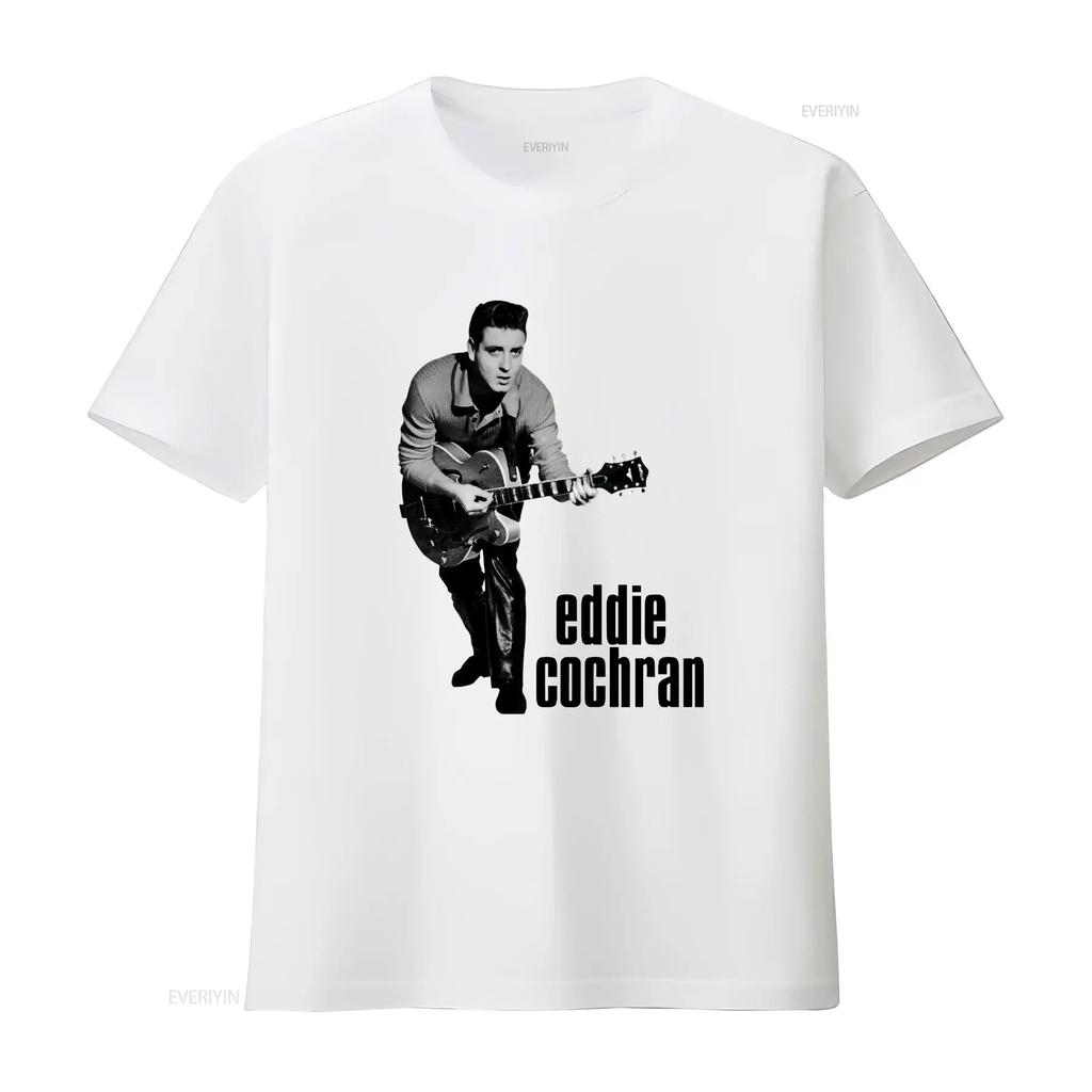 Eddie Cochran Guitar Bend Unisexs T Shirt Short Sleeve S To 5xl Ll526 Vintage Washed Homme Comfortable Top For Everyday Wear