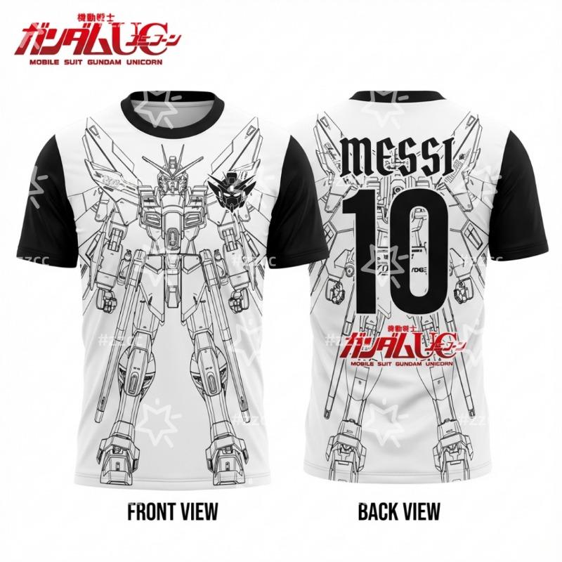 2026 Gundam Anime Graphic T-shirt Football jersey Sports Men's T-Shirt Children's Clothing Tee Top Y2k Woman