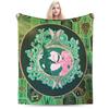 W-Wicked 2 Musical Movie Glinda Elphaba Blanket  Soft Novelty Plush Throw Blanket For Boy Girl Couch Chair Cover