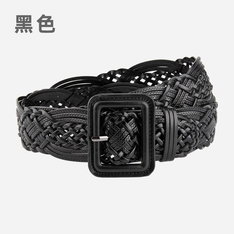 Ремень Новый женский плетеный неперфорированный ремень Универсальный женский ремень без отверстий 110