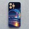The Starry Night Art Aesthetic Beach Night View Phone Case For iPhone 17 16 15 11 Pro Max Plus XS X XR 13 12 Pro Max Mini Cover