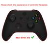 eXtremeRate Xbox Series X S Controller Shell Button Clear Replacement Side Rail Grip Front Backplate Cover for Xbox Core Wireless Controller Not