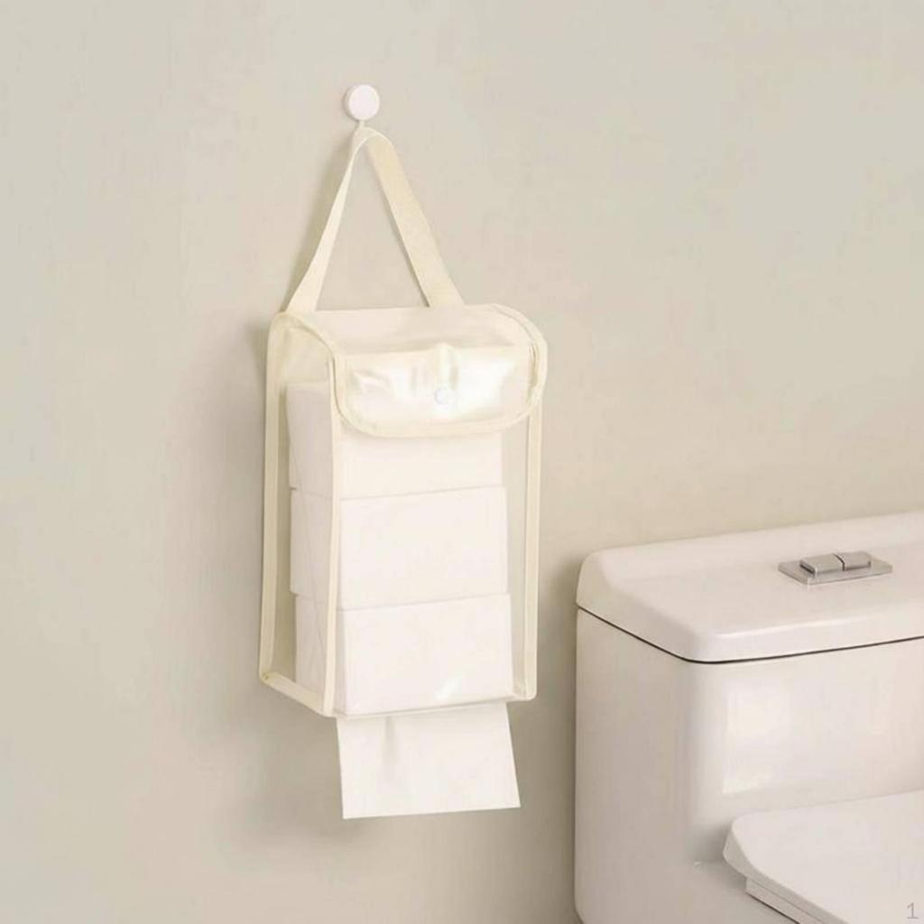 Hanging Tissue Storage Space Saving Toilet Paper Waterproof Washroom