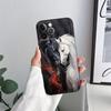 Black White Horses Galloping Phone Case for iPhone 11 15 Pro Max Case Coque 14 Plus 13 Pro 12 X XS XR 7 8 SE 2020 TPU Soft Cover