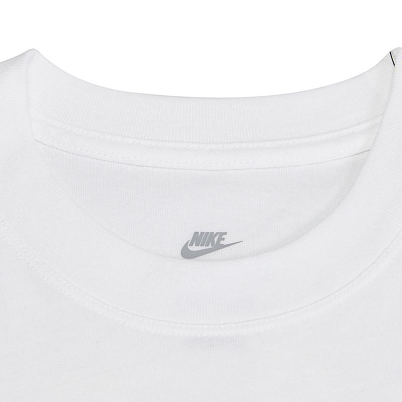 New Nike Women'ss Hand-Drawn Print Crewneck T-Shirt White FD9315-100