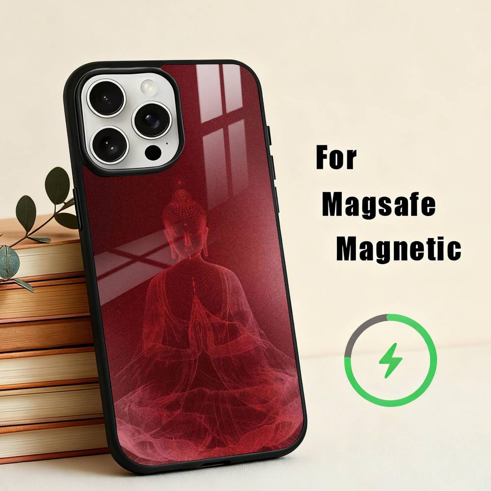 The B-Buddha Art  Phone Case For iPhone17,16,15,14,13,12,11 Plus,For Magnetic Wireless Charge Cover