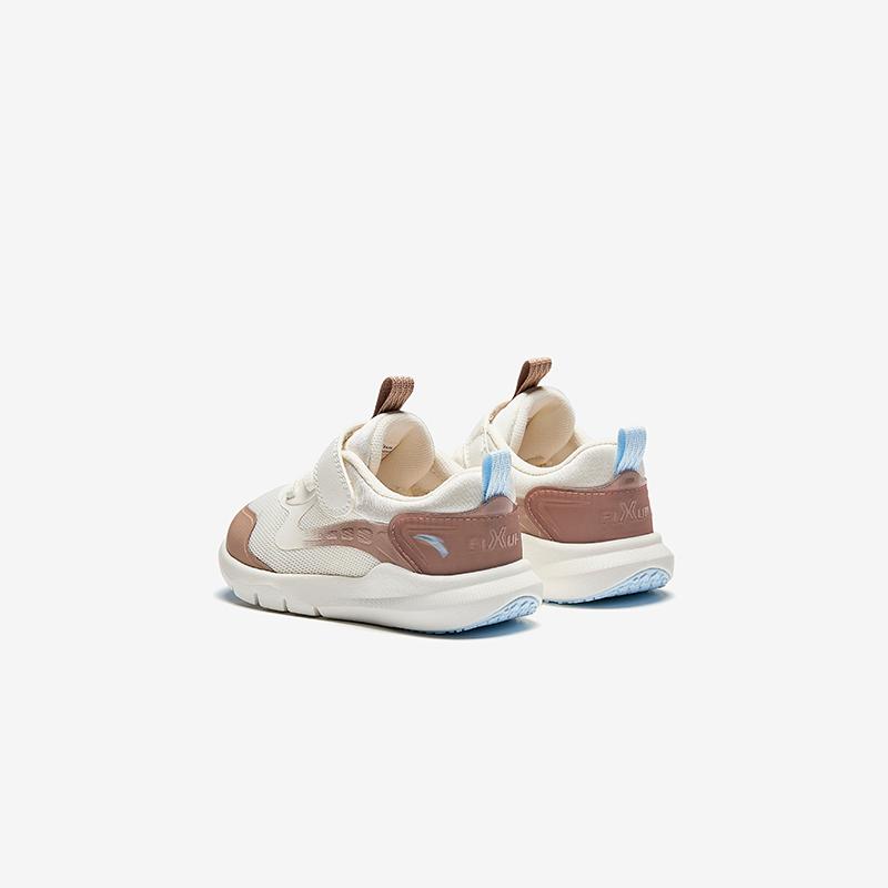 Anta Soft Comfortable Lightweight Shock Absorbing Low Top Walking Shoes Baby Shoes White Pink A22440061-1