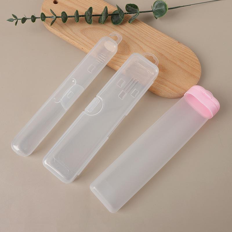 Portable Travel Toiletries Box: Compact Transparent Storage for Toothbrush, Comb, and Toothpaste