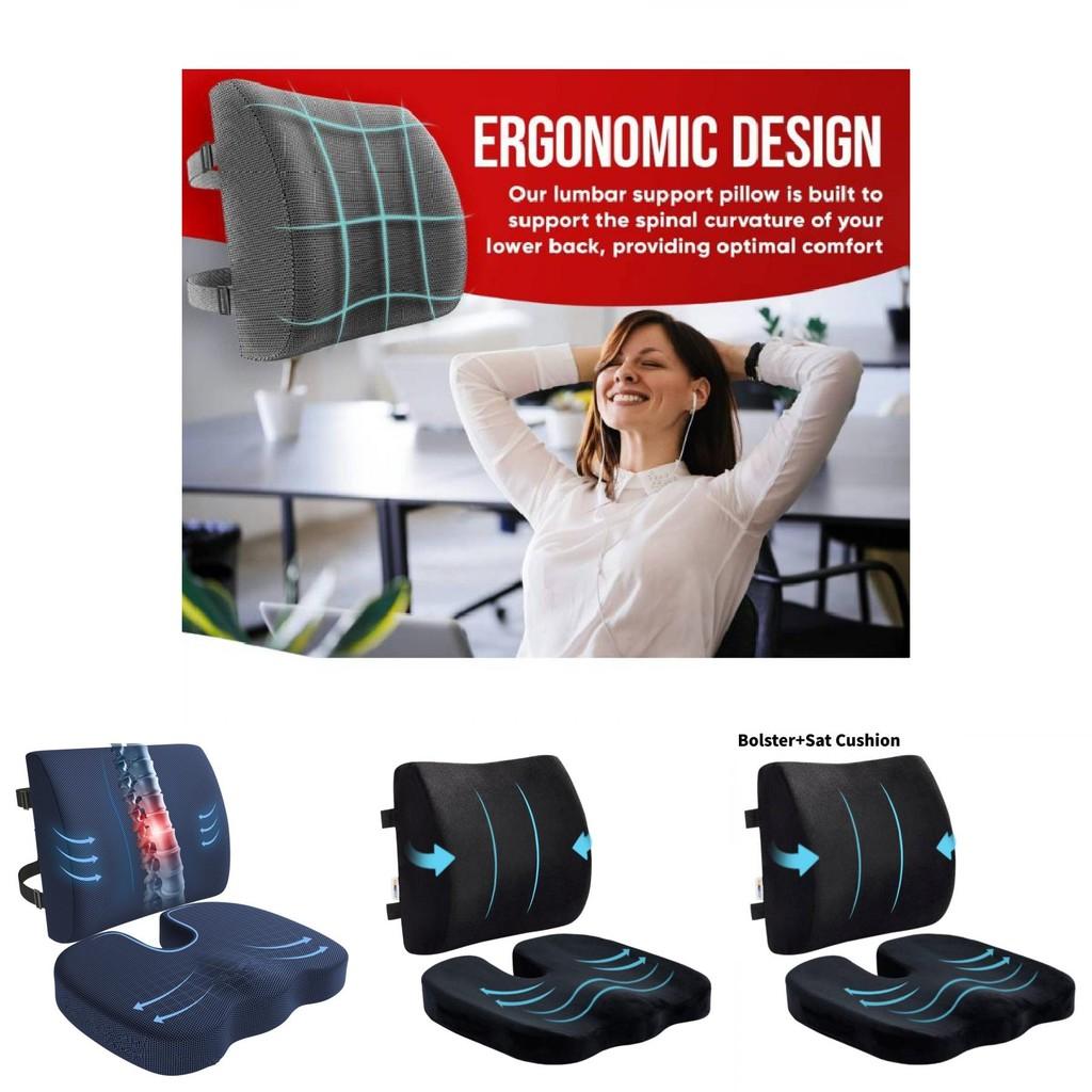 Ergonomic Memory Foam Car Seat Cushion Comfortable And Supportive Backrest For Office Chair