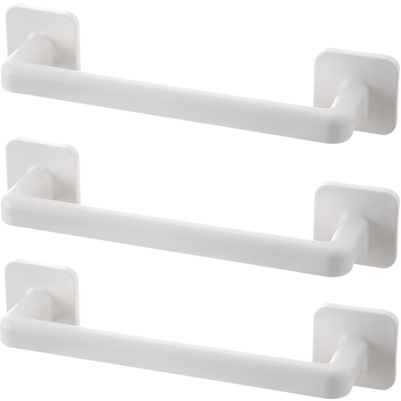 Bathroom Slippers Wall-Mounted Shoe Rack Storage Shoe Rack Self-Adhesive Plastic For Slippers Towels Multi-Purpose Pot Lid Rack