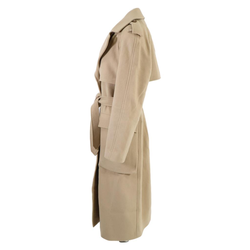 Burberry [Domestic Regular] 8044685 Wilsford Felt Cashmere Cargo Pocket Trench Coat 38 beigeUsed