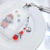 DIY Crystal Heart Phone Strap with Cute Bowknot Wing Heart Phone Strap Keychain