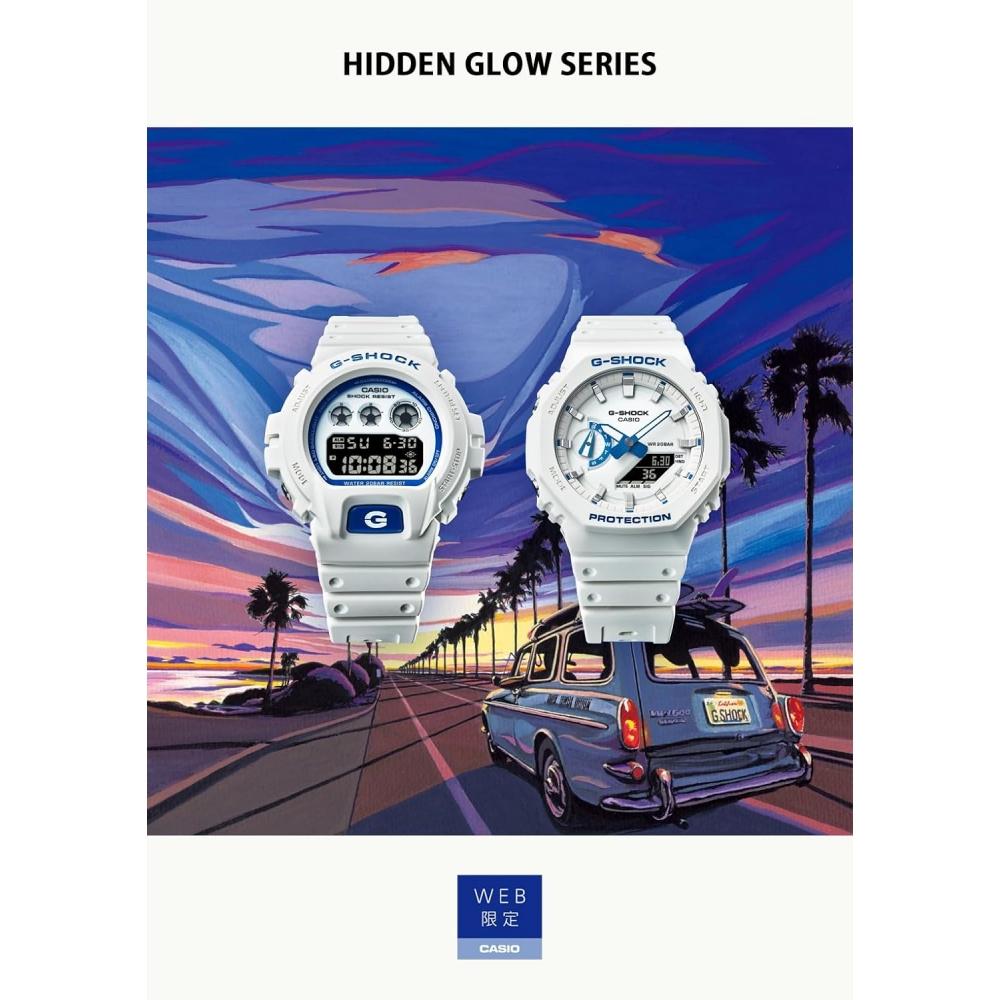CaSio Men S G Shock Hidden Glow SerieS Special Color White Dw 6900hdS 7a1jf