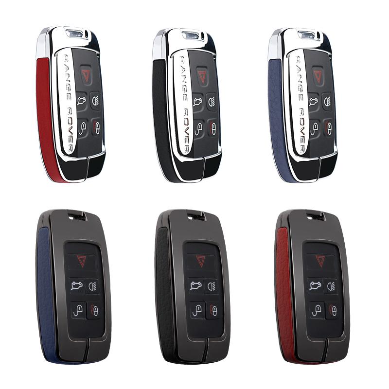 For Land Rover FREELANDER DISCOVERY RANGE ROVER Range Rover Evoque Jaguar Galvanized Alloy Key Case Cover Protective Shell
