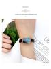 JW Mode-influencer Malachiet Textuur Leerband Quartz Horloge met Groot Wijzerplaat