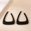 Bold Irregular Geometric Hoop Earrings Simple Versatile for Daily Wear Parties and Dates