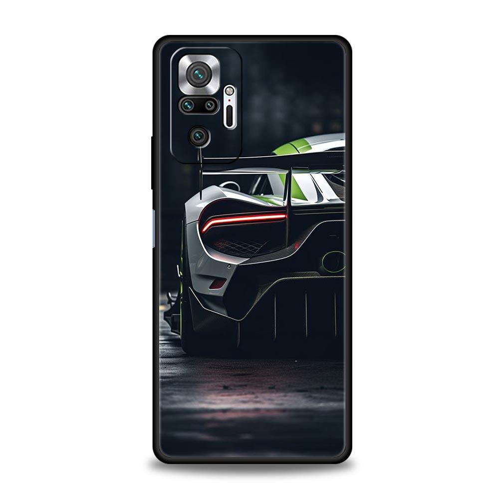 Super Car Sport Phone Case For Xiaomi Redmi Note 13 12 5G 11 10 Pro Plus 4G 9S 9 8 7 9T 13C 12C 10C 9C 9A Soft Silicone Cover