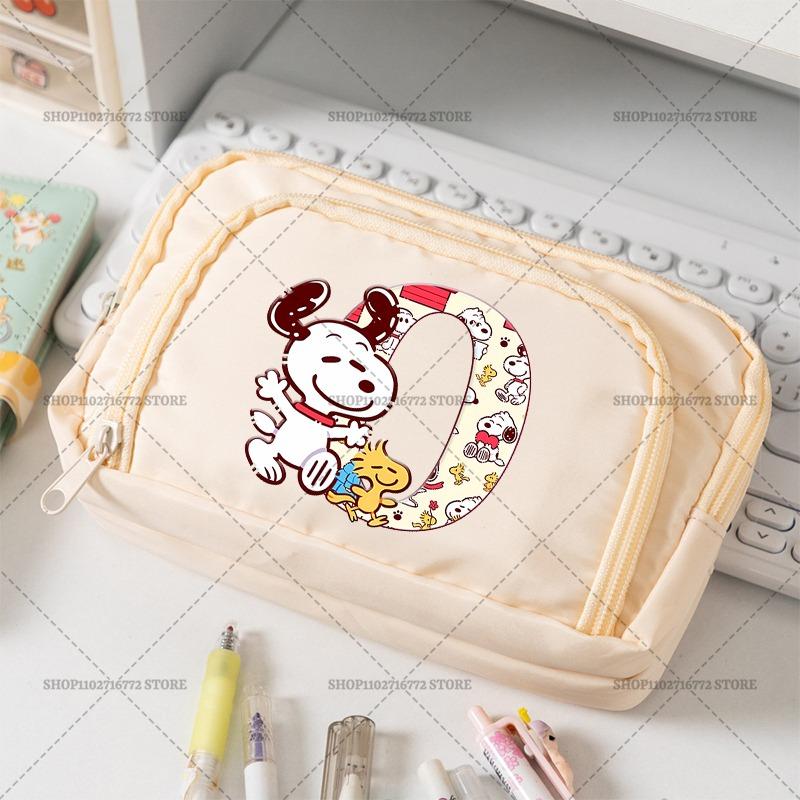 New Snoopys Pencil Case Cartoon Pen Bag Organizer Pouch Student Back To School Supplies Office University Stationery PenBox Gift