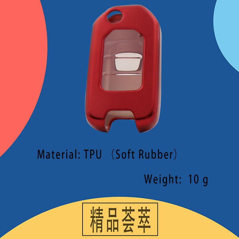 TPU Transparent Film Car Remote Key Cover Case Shell Key Fob for Accord Civic City HR-V XR-V Vezel CR-V Crider Jade Odyssey Protector Holder