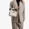 Leather Women's Bag, High-end Lychee Pattern Platinum Kelli Bag, First Layer Cowhide Single Shoulder Messenger Handbag, Versatile Commuting