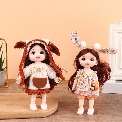 Innovative And Practical For Girls Birthday Gift Cute  Princess Diy Dress Up Toys  16Cm Exquisite Mini Imitation Dolls