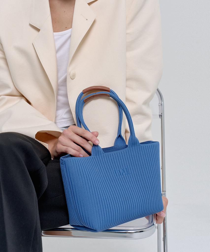 Dal Daily Knit Shopper Bag Blue S